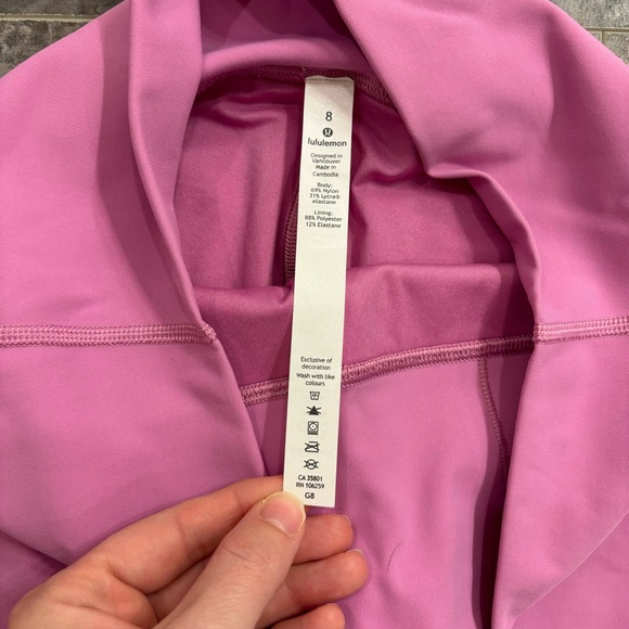 NWOT Lululemon Wunder Under High-Rise Tight in Magenta Glow, size 8 - Picture 3 of 5